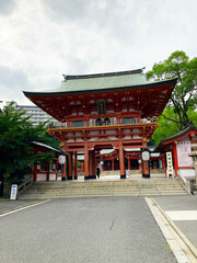 Fototapeta premium IkutaJinjya shrine in Sannomiya Kobe,Japan