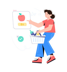 Modern technology illustration in flat style 