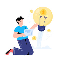 Trendy flat illustration of brainstorming