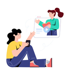 Check this flat illustration of business meeting 