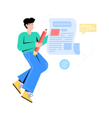 Check this flat illustration of business meeting 