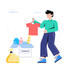 Check this flat illustration of shopping sale 