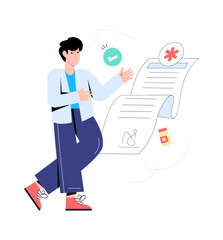 Trendy flat illustration of business audit 