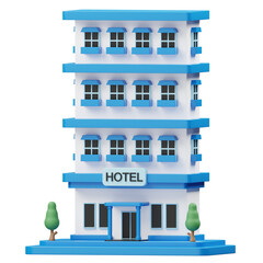Fototapeta premium Hotel 3D Icon