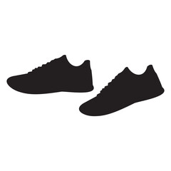 Sneakers. Sports vector icon symbol