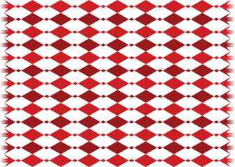 Abstract Beautiful Pattern Background Vector For Red Classic Argyle Geometric Plaid Fabric