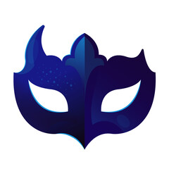 Prom party masquerade mask vector illustration clipart isolated on white background © Wasantha