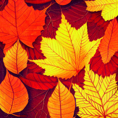 Autumn leaves background