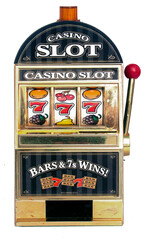 casino slot machine  777 win transparent - 528624051