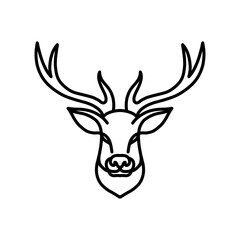 deer for animal head illustration, zoo and farms animal icons, nature icons set