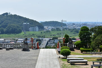 栃木県の名所　足利織姫神社　周辺の風景