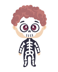 boy skeleton halloween
