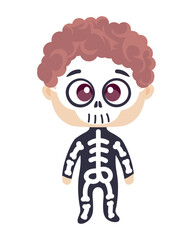 boy skeleton halloween