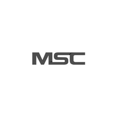 msc letter initial logo vector