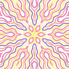 Abstract kaleidoscope background. Beautiful kaleidoscope seamless pattern. Multicolor mosaic texture. Seamless kaleidoscope texture. Unique kaleidoscope design