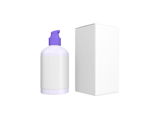 Transparent Skincare Bottle Image