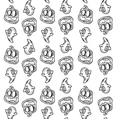 Halloween Cartoon Pattern