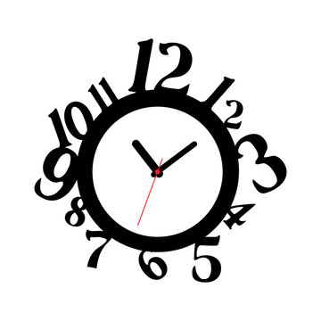 Black Wall Clock Image & Photo (Free Trial)