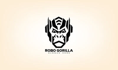 Robo gorilla logo design