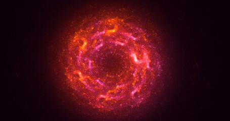 3D rendering abstract circle light background