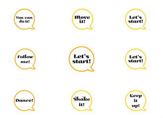 Fitness instructor’s lines, in English