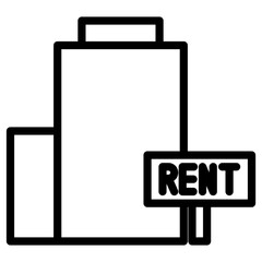apartment rent icon
