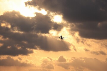 airplane in the sky