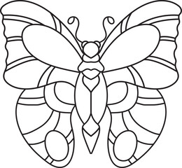 butterfly coloring page for kids