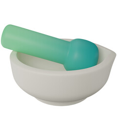 Herbal Bowl 3D Illustration