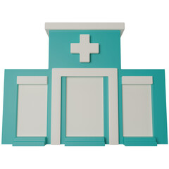 Hospital 3D Illustration