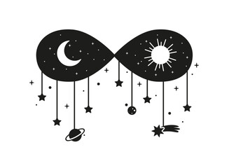  Infinity esoterics vector illustration