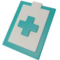 Obraz premium Medical Report 3D Illustration