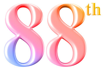 Obraz premium celebration 88th number