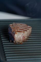 a piece of meat steak grilled