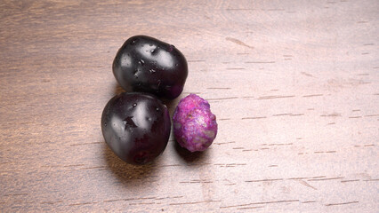 Jambul or Jamun (Syzygium cumini) isolated on white background