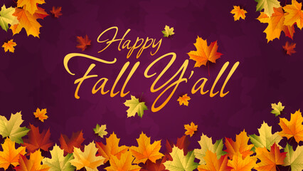 Autumn Background, set of abstract backgrounds with leave frame, autumn sale, banner, posters, cover design templates, social media wallpaper stories happy fall yall