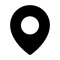 Modern map location pin icon symbol sign with transparent background PNG