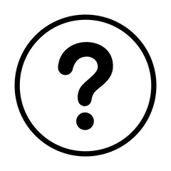 Question mark icon symbol sign with transparent background PNG