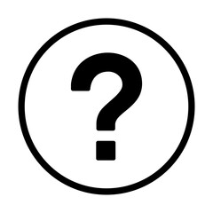 Question mark icon symbol sign with transparent background PNG