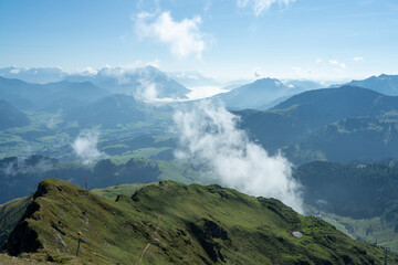 Kitzbüheler Horn Blick Richtung Fieberbrunn