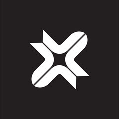 X Letter icon logo vector image