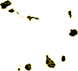 Map of Cape Verde,Vector illustration eps 10.