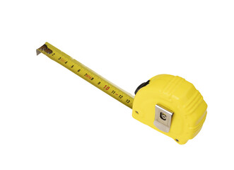 a rolling tape measure on a transparent background