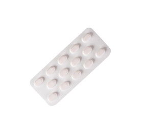 a blister pack of pills on a transparent background