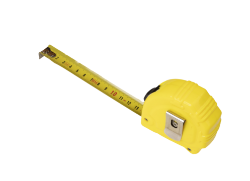 a rolling tape measure on a transparent background