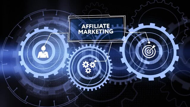 AFFILIATE MARKETING. Business, Technology, Internet and network concept.