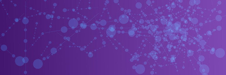 Abstract molecular science futuristic background