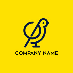 Canary Bird Logo - C Canary Bird Logo Template
