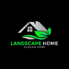 Home and Landscape Logo Template 