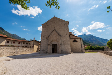 Medieval Cathedral of Venzone, Church of St. Andrew the Apostle, 1308. Destroyed by the 1976...